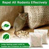 Gouutrde Rodent Repellent, Mice Repellent Pouches, Indoor Mouse Repellents, Extra-Strength Peppermint to Repel Mice and Rats, Mice Deterrent, Rat Repellant, Keep Mice Out Nesting in Cabinet-12 Pouches