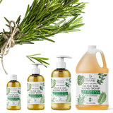 Brittanie's Thyme Organic Olive Oil Castile Liquid Soap Refill, 1 Gallon Rosemary Peppermint | Made with Natural Luxurious Oils, Vegan & Gluten Free Non-GMO, For Face, Body, Dishes, Pets & Laundry