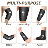 AiricePac Knee Ice Pack Wrap Compression Sleeve for Injuries, Reusable Gel Cold Packs Brace for Elbow, Ankle & Calf - Flexible Cold Wrap Recovery for Meniscus, ACL, MCL Pain Relief