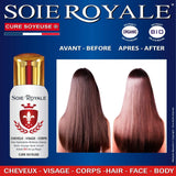 Soie Royale Hair Care Face Body 300 ml Organic Extract of Royal Lily Silk Proteins Vitamins E-F Nourishes Moisturises Detangles with Intensive Shine without Alcohol