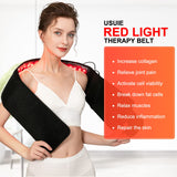 USUIE Red Light Therapy Belt, Infrared Light Therapy Wrap Red Light Therapy Device for Body with Timer for Back Shoulder Waist Muscle Pain Relief for Gift Women Men Gift