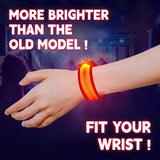 KIRALUMI 8 PCS LED Glow Bracelets, Light Up Wristbands - Glow in The Dark Party Bracelets Favors Supplies for Christmas, Concerts, Festivals, Game Prizes, Sports, Rave Accessories