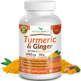 Natural Joint Support Supplement with Turmeric & Ginger – 90 Capsules