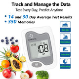 CareLiving Blood Glucose Monitor Kit, 100 Test Strips, 100 Lancets, 1 Blood Glucose Meter, 1 Lancing Device, Diabetes Testing Kit, Portable Blood Sugar Test Kit, Glucometer Kit for Home