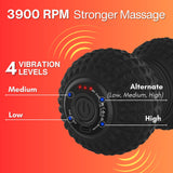 ZeenKind Peanut Massage Ball with Ultra Strong Vibration, Electric Rechargeable Therapy Roller in 4 Vibrating Speed, Trigger Point Massager for Back Neck Foot Muscle Pain & Myofascial Release