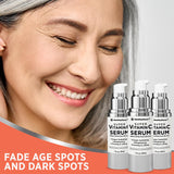 Super Vitamin C Serum for Women Over 70: Niacinamide, Vitamin C, Hyaluronic Acid, Peptides, Vitamin E, Caffeine, Bakuchiol, Hydrating, Lifting, Wrinkle & Age Spots Reduction Pack of 3