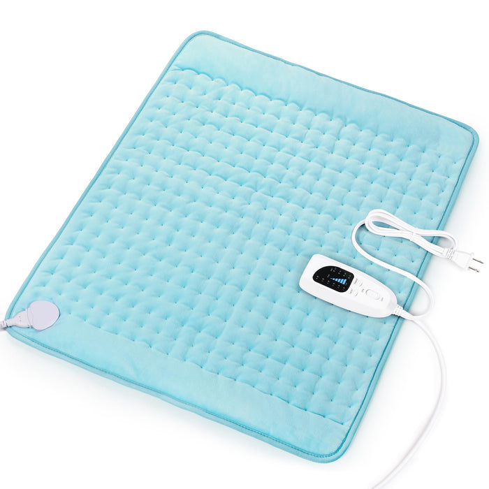 Heating Pad-Electric Heating Pads for Back,Neck,Abdomen,Moist Heated Pad for Shoulder,knee,Hot Pad for Arms and Legs,Dry&Moist Heat & Auto Shut Off(Light Blue, 20''×24'')