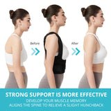 SHAPERKY Posture Corrector for Back Support: Shoulder Back Brace Posture Corrector - Adjustable Shoulder Straightener for Men and Women (Medium)