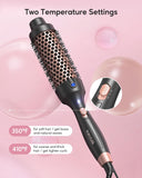 Wavytalk Pro Thermal Brush for Blowout Look, 1 1/2 Inch Ionic Heated Round Brush Makes Hair Smoother, Dual Voltage Thermal Round Brush Get Natural Curls, Easy to Use, 30S Fast Heating