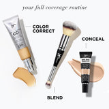 IT Cosmetics Your Skin But Better CC+ Cream, Light Medium (C) - Color Correcting Cream, Full-Coverage Foundation, Hydrating Serum & SPF 50+ Sunscreen - Natural Finish - 1.08 fl oz