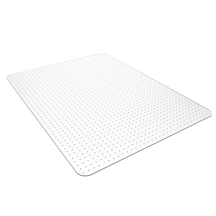 HOMEK Office Chair Mat for Carpet, 46" x 60" Studded Desk Chair Mat for Low Pile Carpeted Floors, Transparent Carpet Protector Mat for Office Chairs