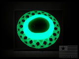 Flexible Guard Sensor Shield for Dexcom G7 Cgm Transmitter + 2 Adhesive Overlay Cover Patches (Glow-in-The-dark Green)