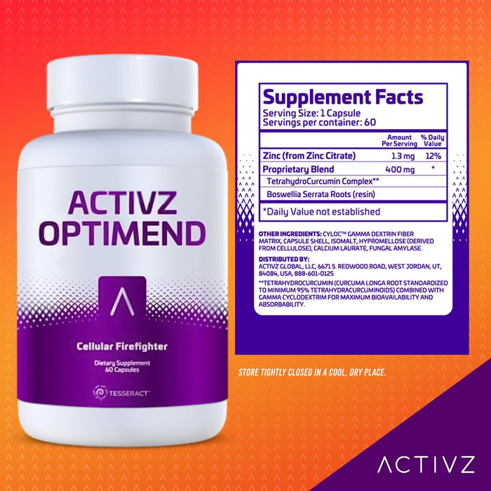 ACTIVZ Optimend - (60 Caps) Provides Maximum Absorption - 95%