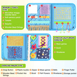 SOFWO Fidget Blanket for Adults with Dementia,Dementia Activities for Seniors, Aids in Therapy of Person with Autism, Alzheimers and Dementia Busy Blanket,Sensory Stimulation .(11.4 x 20.3 in)