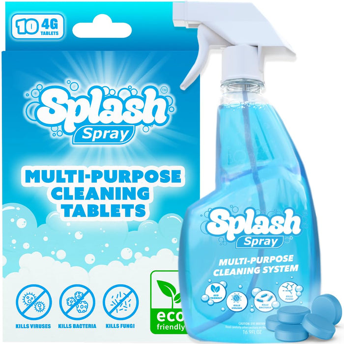 Generic Splash Spray All-Purpose Cleaner - Bottle and 10x Cleaning Tablets