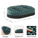 Dikdoc Foot Rest for Under Desk at Work, Home Office Foot Stool, Ottoman Foot Massager for Plantar Fasciitis Relief, Soft Silicone Footrests, Anti-Fatigue Fidget Toy (Eucalyptus)
