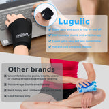 Luguiic Wearable Thumb Wrist Ice Pack-Hot Cold Compress Hand Finger Ice Pack,Reusable for Injuries,Carpal Tunnel,Arthritis,Tendonitis,De Quervain's Tenosynovitis, Swelling & Bruises L