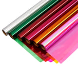 Bright Creations 6 Roll Cellophane Wrap - 6 Color Transparent Colored Wrapping Paper for Gift Baskets, Treats, Crafts (17 Inch x 10 Feet)