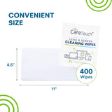 Care Touch Glasses Wipes, 400ct - Lens Cleaning Wipes for Eyeglasses, Eyeglass Individually Wrapped, Cleaner Lenses Glasses&Optical Lens, Disposable