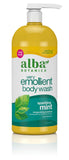 Alba Botanica Very Emollient Body Wash, Sparkling Mint, 32 Oz