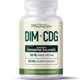 Calcium D-Glucarate with DIM Supplement for Estrogen Detox & Hormone Balance for Women & Men | Detox & Cleanse, Hormonal Acne, Menopause & CDG for Liver Support | Non-GMO, Third-Party Tested | 30ct