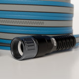 FITT Hiflo Water Hose 50ft, Multipurpose Garden Hose, Easy to Use and Long-lasting Performance, Light Blue and Grey