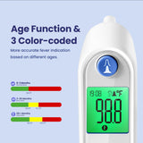 Ear Thermometer, Digital Ear Thermometer for Kids and Adults, High Accuracy Baby Thermometer with 1s Result, 3-Color Coded and 30 Memory Recall, Easy to Use, with 21 Disposable Probe Covers