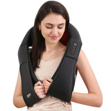 Careboda Shiatsu Neck and Back Massager with Soothing Heat, Electric Shoulder Massage 8 Nodes Deep Tissue 3D Kneading Massages for Pain Relief, Best Christmas Gifts for Man, Woman, Friends, Parents
