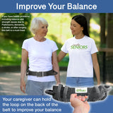 Gait Belt for Seniors with 7 Handles - Transfer Gate Belts with Handles for Lifting Elderly & Patient Physical Therapy - Easy to Use Quick Release Gait Belt for Medical Nursing Use