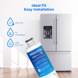 Waterdrop 𝐀𝐥𝐤𝐚𝐥𝐢𝐧𝐞 DA97-17376B Water Filter, 𝐄𝐧𝐡𝐚𝐧𝐜𝐞𝐬 𝐩𝐇, Replacement for Samsung® HAF-QIN/EXP, DA97-08006C, RF28R7201SR, RF28R7351SG, 2 Filters