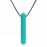 ARK's Krypto-Bite XT Chewable Gem Necklace Chew Jewelry (Extra Tough, Teal)