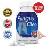Justified Laboratories (2 Pack) Fungus Clear 1.5 Billion CFU Probiotic Pills 120 Capsules