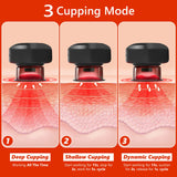 Cupping Therapy Set, Remote Control Cupping Set with Red Light Therapy for Pain Relief, Recovery, Smart Cupping Therapy Massager with 3 Mode, 16 Level Temperature and Suction