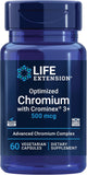 Optimized Chromium with Crominex 3+, 500 mcg, 60 vcaps (Pack of 2)