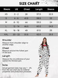 Clarisbelle Women Party Wear Halloween Adult Dalmatian Animal Onesies Sleepwear Zipper Flannel Plush Pajamas XL