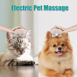 Electric Scalp Massager, Cordless Pet Massager for Cat and Dog, Portable Head Massager for Hair Growth Stress Relax, Mini Handheld Head Scratcher, 4 Massage Heads & 3 Speeds, IPX7 Waterproof