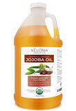 velona Jojoba Oil USDA Certified Organic - 64 oz | 100% Pure and Natural Carrier Oil| Golden, Unrefined, Cold Pressed, Hexane Free