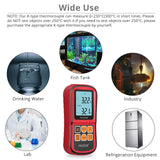 Proster Digital Thermocouple Temperature Thermometer with Two K-Type Thermocouple Probe Backlight LCD K Type Thermometer Dual Channel for K/J/T/E/R/S/N Type