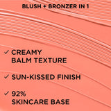 IT Cosmetics Glow with Confidence Sun Cream Blush, Sun Blossom-Blendable & Buildable Blush + Bronzer for a Pop of Sun-Blushed Color - 24HR Hydration with Hyaluronic Acid, Peptides & Vitamin E- 0.63 oz