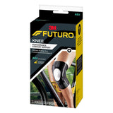 FUTURO Performance Compression Knee Support, Ideal for Everyday Activities, One Size - Black