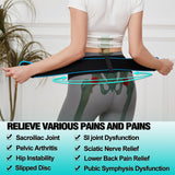 KONSEDIK Sacroiliac Belt-SI Joint Hip Belt-Lower Back Support Brace for Men and Women,Trochanter Sciatica Pelvis Lumbar Hip Pain Relief (Black, Large)