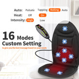 Mynt Massage Cushion with Heat Massage Chair Pad, Vibrating Massage Chair Pad for Home Office, Best Christmas Gifts for Family or Friends