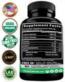 Organic Chlorella & Spirulina Powder Capsules – 3000 mg of Blue-Green Algae – Raw, Vegan Superfood – 100% Pure, Made in the USA