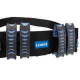 LAMBOX Gait Belt Walking Transfer Belt with 6 Plastic Padded Caregiver Handles and Quick Release Buckle for Patient,Elderly Physical Therapy(6 Blue Handles with Plastic Buckle 54")