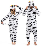 SISKIN Cow Onesie Adult - Cow Halloween Costumes for Women Men Couples Halloween Pajamas Cosplay Animal Onesies XL