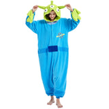 ressber Unisex Adult Onesie Pajamas Animal One Piece Halloween Costume Christmas Sleepwear Jumpsuit (Aliens, Large)