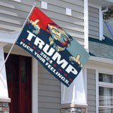 HUIHUANGm Trump-2024 Flag Trump Fuck-Your Feelings Flag 3x5 Ft Flag Outdoor Flag Home Flag Garden Decor Flag With Brass Grommets