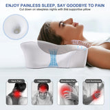 FAIORD Cervical Pillow for Neck Pain Relief, Ergonomic Contoured Orthopedic Pillows for Bed, Neck Support Memory Foam Pillow for Side, Back and Stomach Sleepers with Breathable Cooling Pillowcase