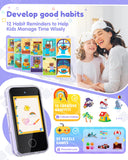 JOYJAM Phone for Kids Age 3-8,Kids Smart Phone for Girls Christmas Birthday Gifts,Toy Phone with Dual Camera Music Player Puzzle Games,Touchscreen Phone Learning Toy for 3 4 5 6 7 8 Year Old Girls