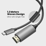 XREAL H-C Cable, HDMI to USB-C Cable, High Speed 4k / 60Hz Compatible, Use with XREAL Beam and XREAL Air AR Glasses, Compatible with Playstation, Xbox, Switch, Windows Desktop and More